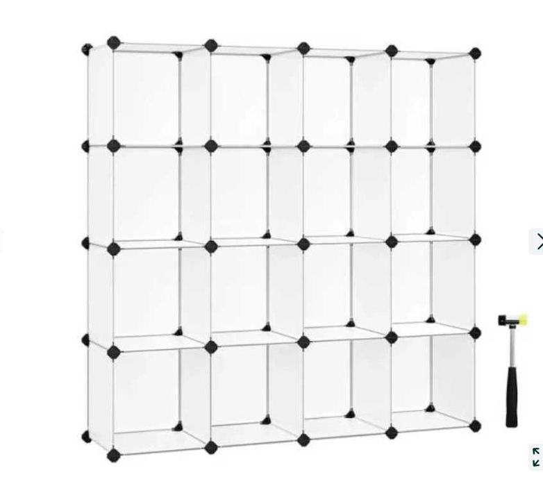 Regał na buty SONGMICS, regał wtykowy, system regałowy, biały
90 zł