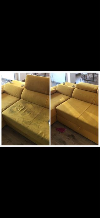 Limpeza profissional de sofás e colchões em casa (resultado imediato)