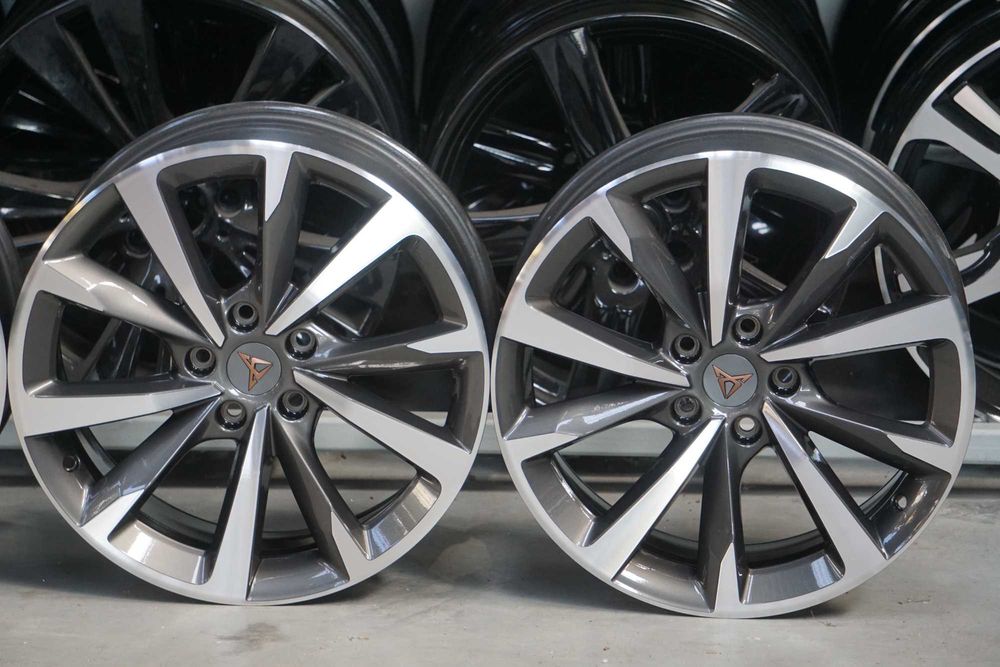 Alufelgi Seat Leon Cupra 5x112 7,5Jx18 et46 cb57,1mm grafit cnc polysk