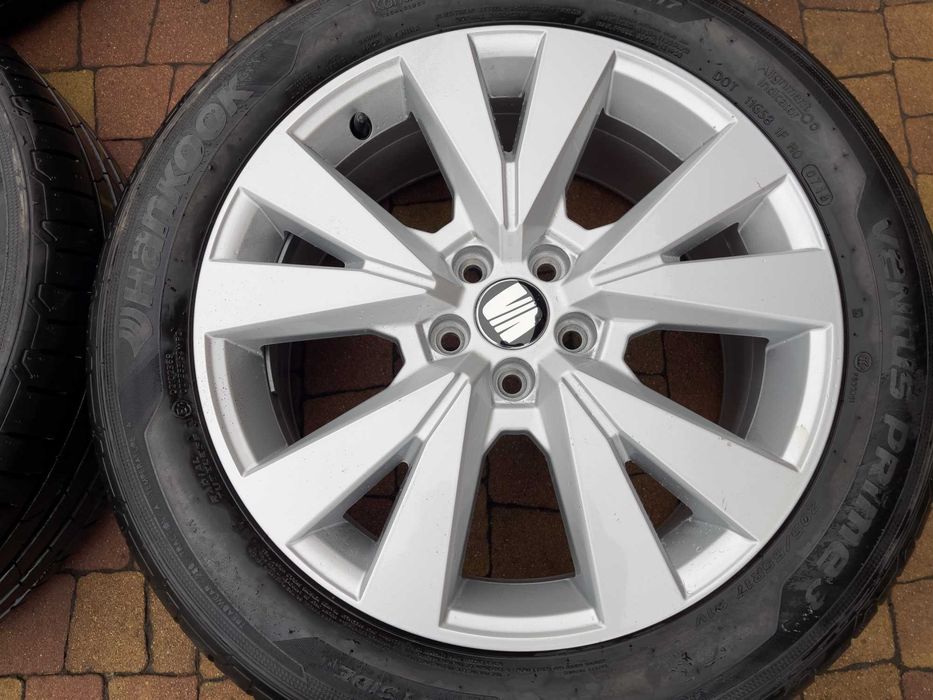 3641. Koła letnie Seat Ibiza Arona oryginalne 5x100 ET48 205/55/17