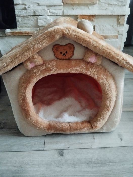 Zimowa buda legowisko domek dla psa kota zwierząt