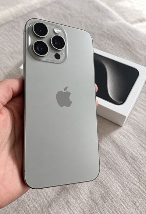 Iphone 15 pro max 256gb silver idealny stan