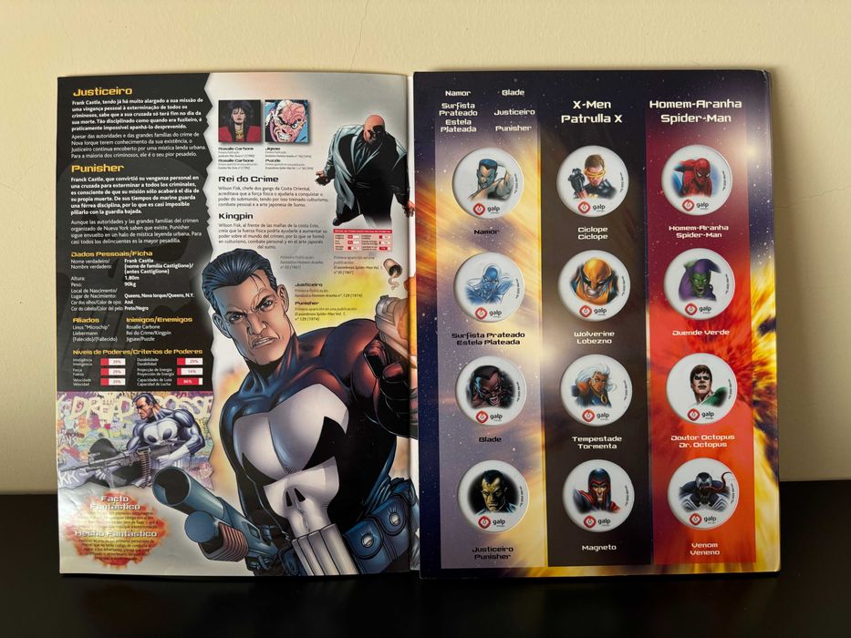 Coleção Completa Marvel Heroes da Galp