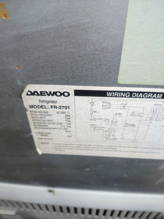 Холодильник Daewoo no frost