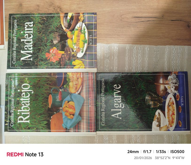Conjunto de 7 livros de cozinha Regional Portuguesa