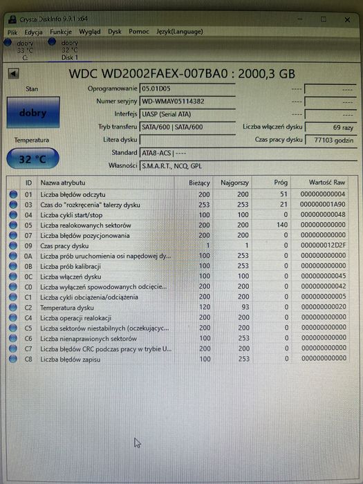 Dysk Wd Black 2TB