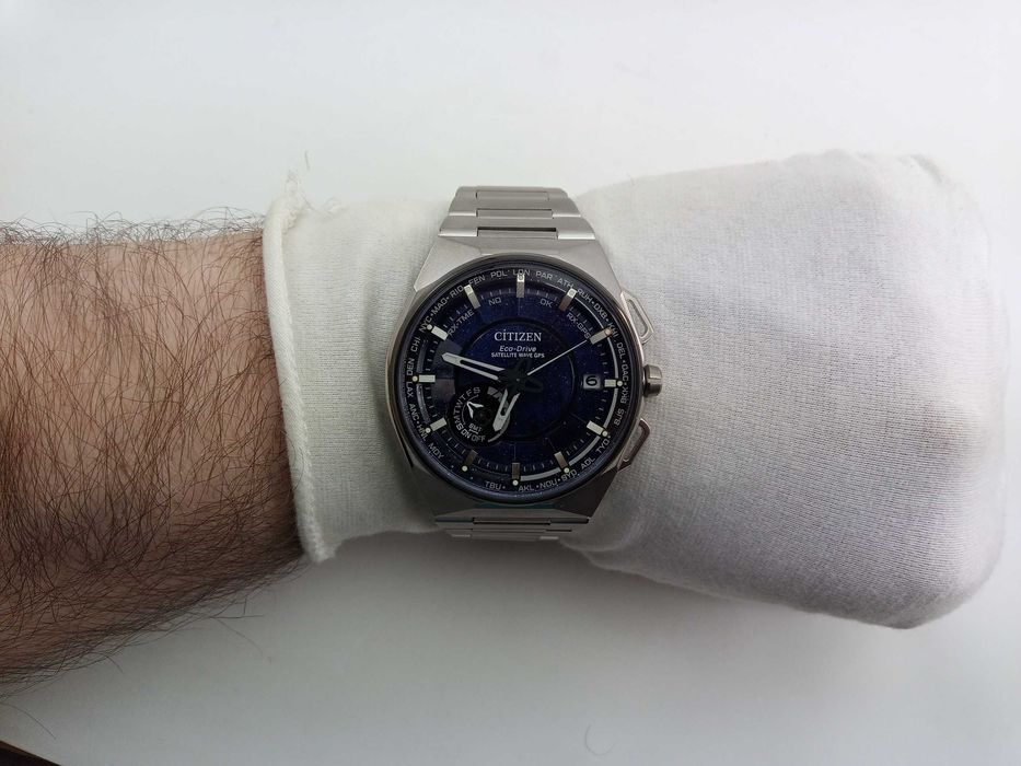 Citizen Attesa CC3097-52L GPS, Eco-Drive титан вечник сапфир, антиблик