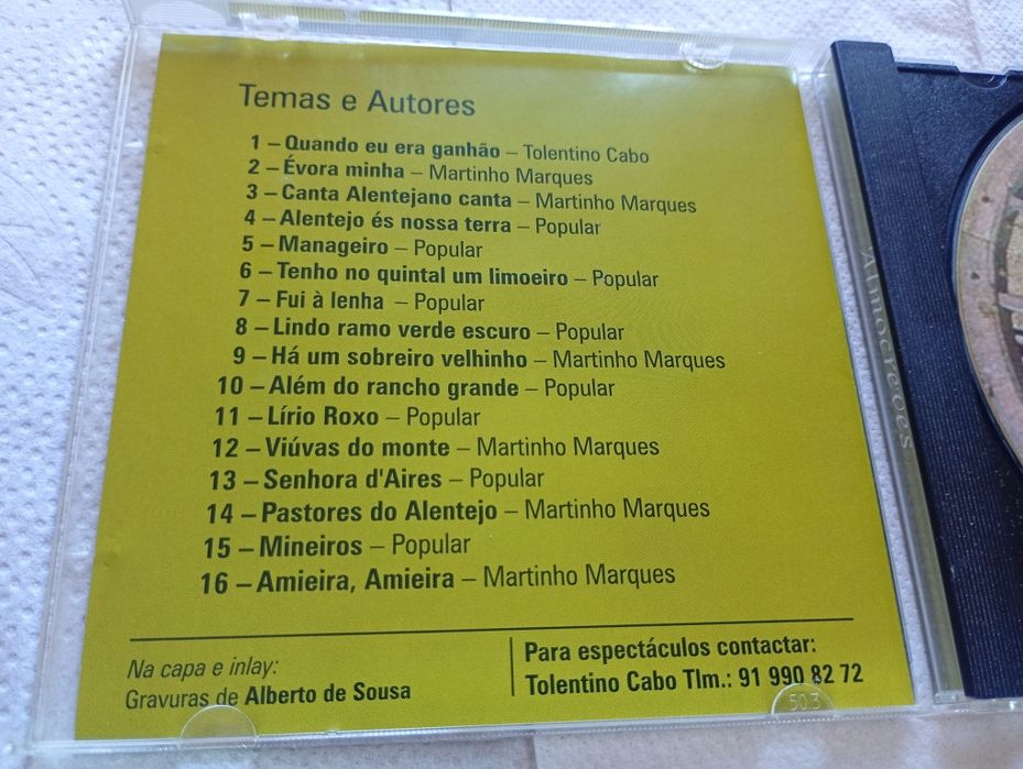 Amogreve cante alentejano edição de autor cd