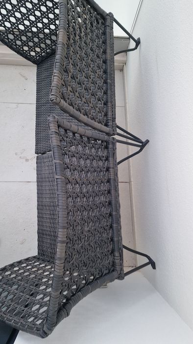 Sofá 2 lugares jardim exterior c/almofadas