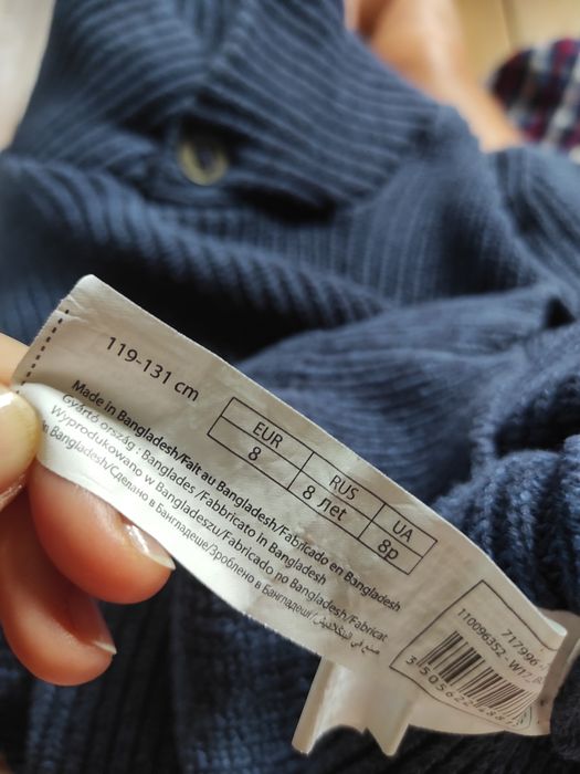 Sweter dla chłopca granatowy galowy 128 8 lat on extenso