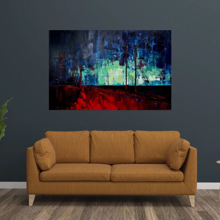 Картина авторська велика на полотні олійними фарбами