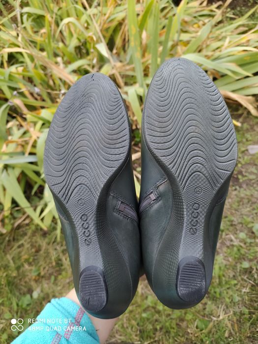 Ecco 37 ботинки демі жіночі шкіряні черевики осінні чоботи взуття ессо