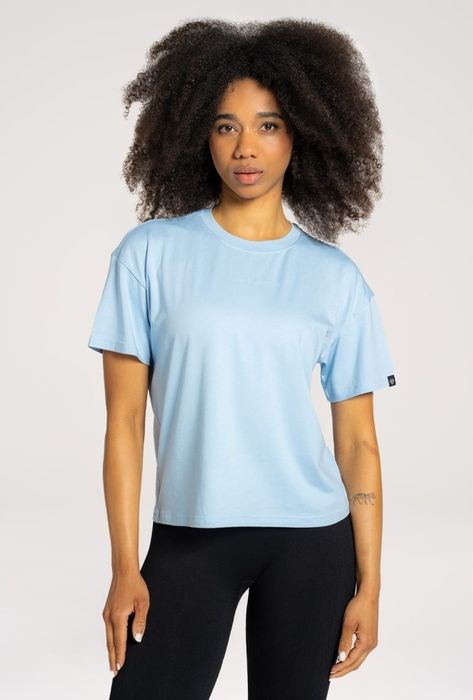 Gym Glamour T-shirt Classic Blue z krótkim rękawem 38 M
