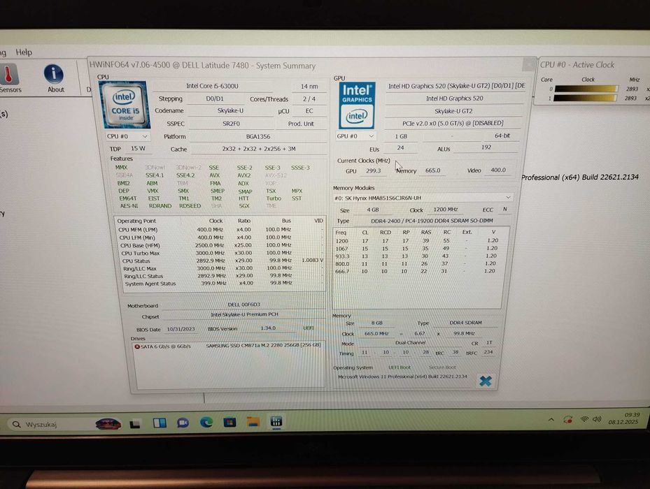 Laptop DELL Latitude 7480 i5-6300U (2)