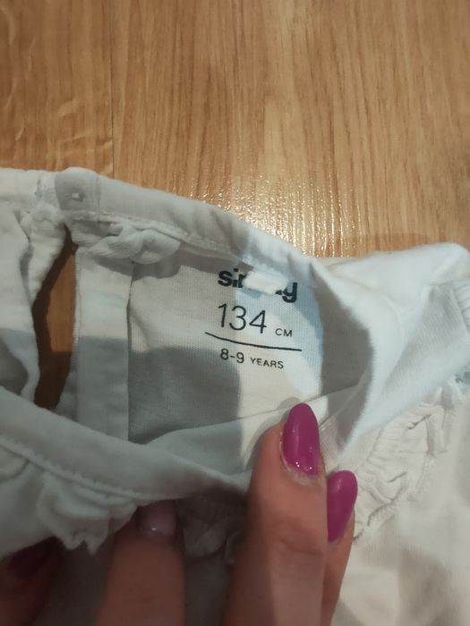 Biała bluzka dziewczęca 134