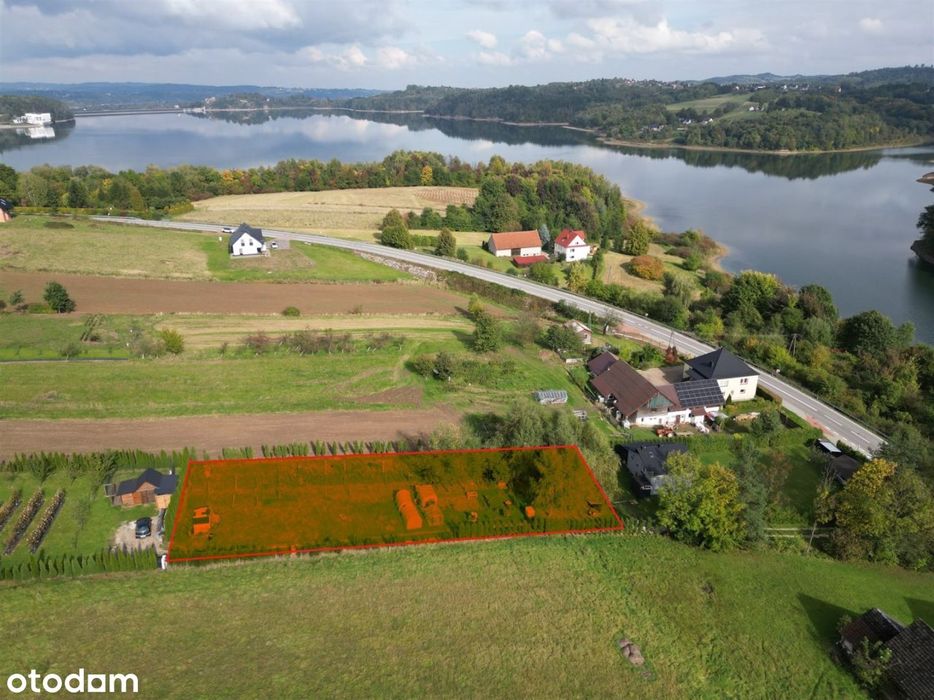 Widokowa działka w okolicy Jeziora Dobczyckiego