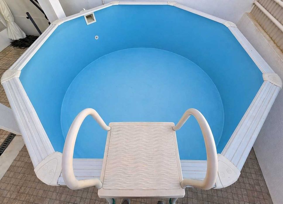 Kit completo de piscina GRE COMO NOVO 3MX1,2M em AÇO com BOMBA e FILTRO + EXTRAS
