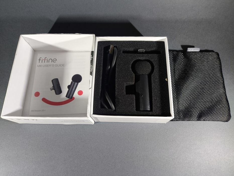 ‼️Fifine M6 - бездротовий петличний мікрофон петличка +Гарантія 6 міс.