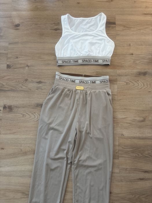 Spodnie dresowe damskie S + top
