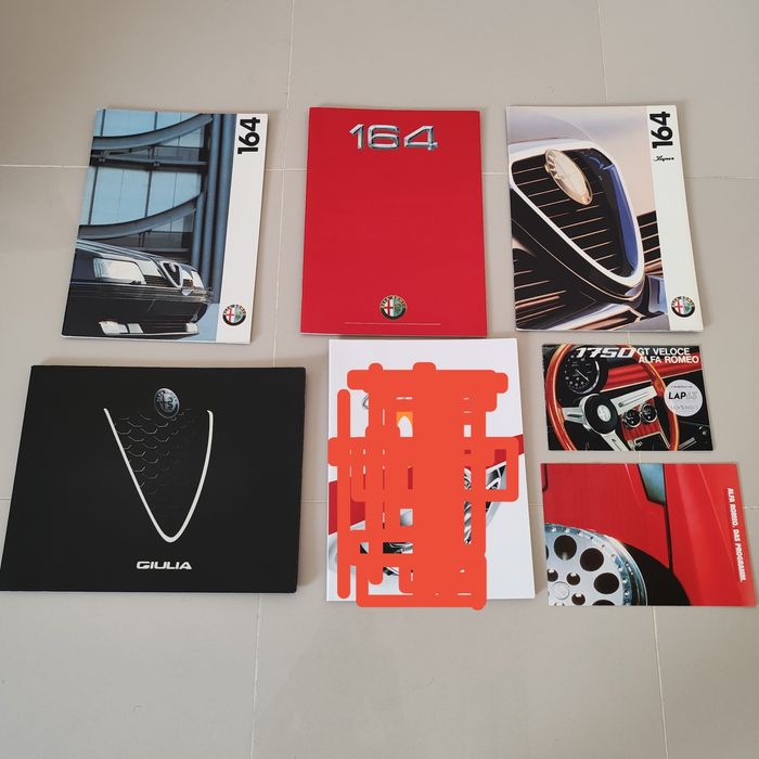Vendo catálogos/panfletos Alfa Romeo