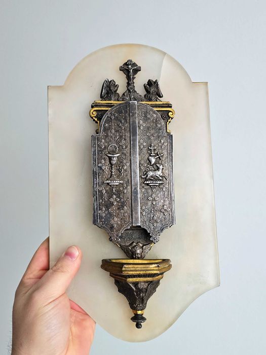 Stara kropielnica tryptyk brąz onyks