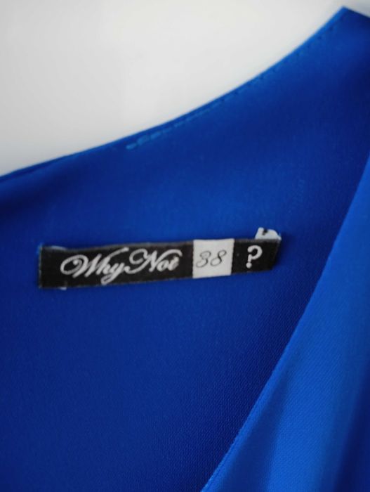 Krótka Kobaltowa sukienka damska why not 38