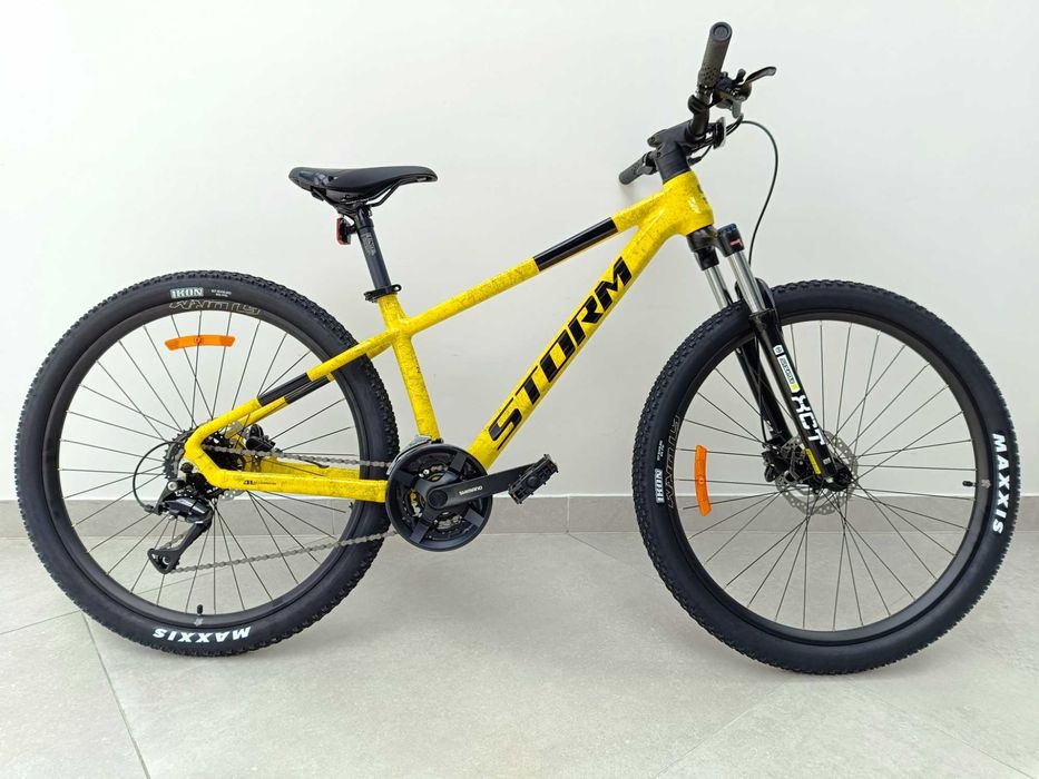 Rower górski Storm Trail Man 2.0 żółty-czarne wzorki 15"