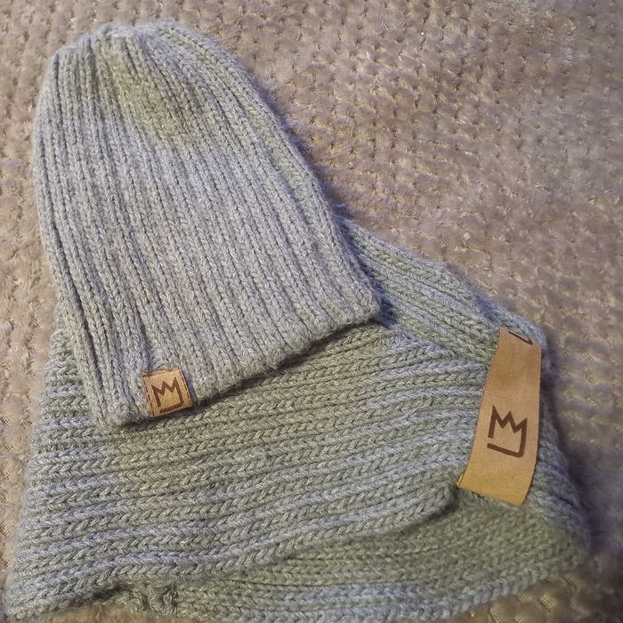 Czapka komin zima chlopiec