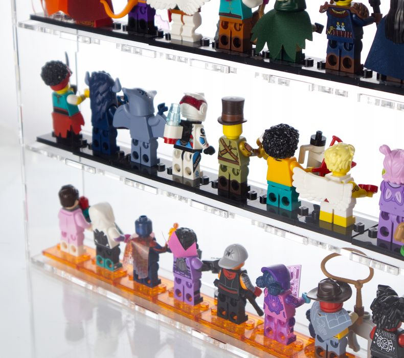 Duża Gablota Pojemnik Witryna Na 60 Lego Minifigurki Plus Ekstra Stud
