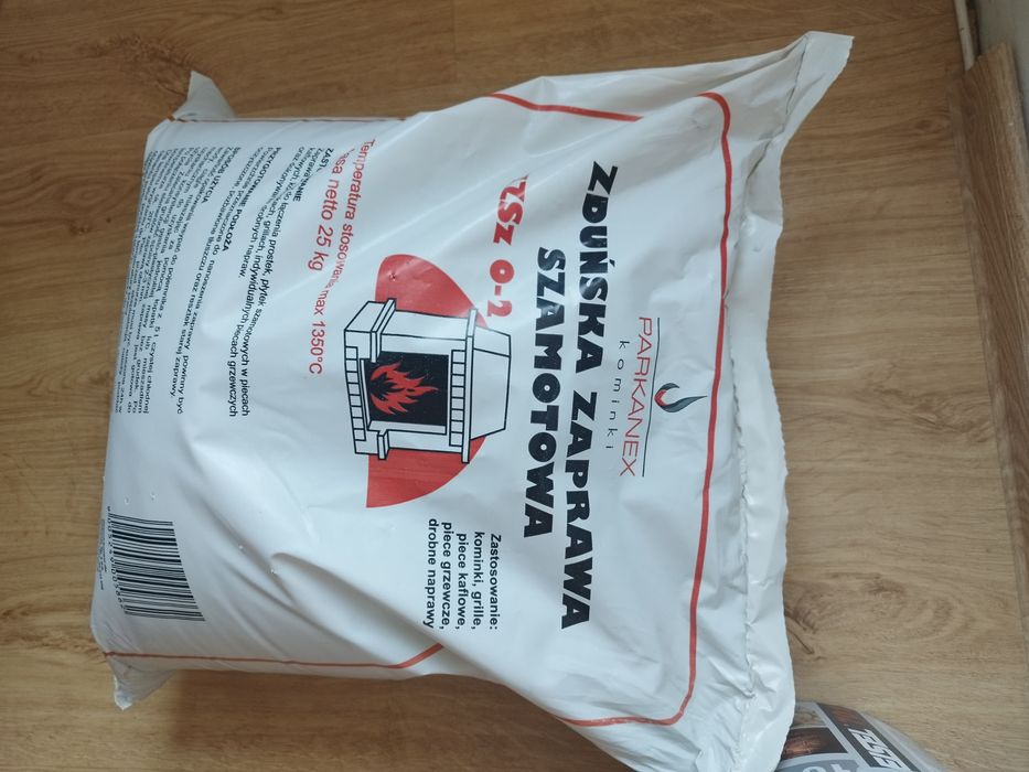 Zaprawa zduńska szamotowa  25 kg