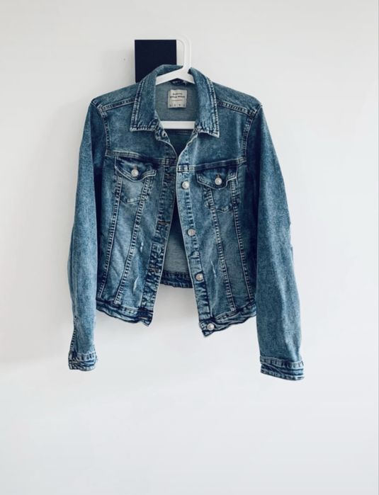 Kurtka katana jeansowa Stradivarius basic