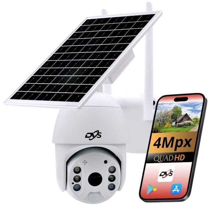 Kamera Solarna Obrotowa Wi-Fi DVS-SDIP4036R-IRW-WS 4Mpx 15600mAh