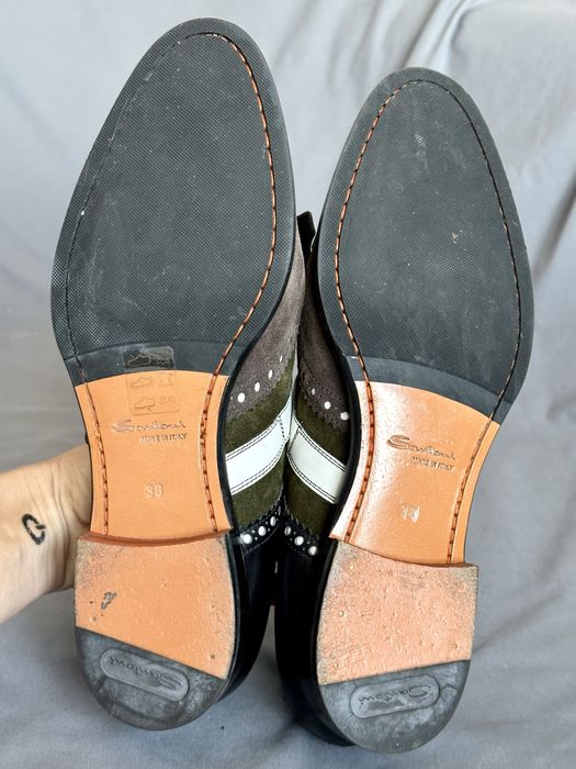 Туфлі лофери оксфорди Santoni 38