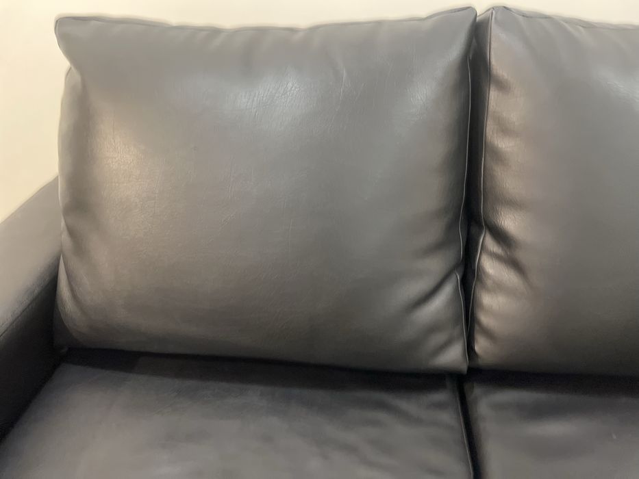 Sofa chaise loungue preto