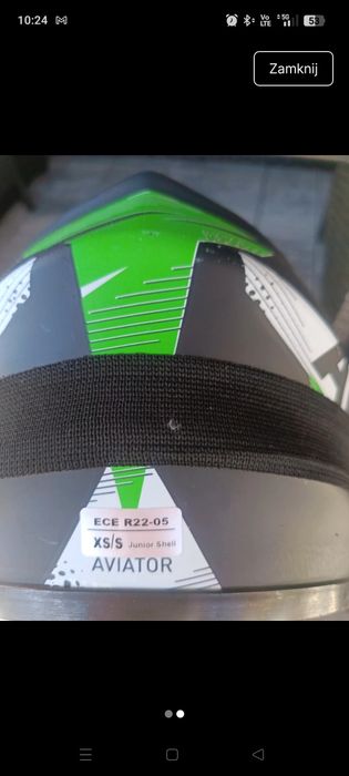 Kask crossowy rowerowy