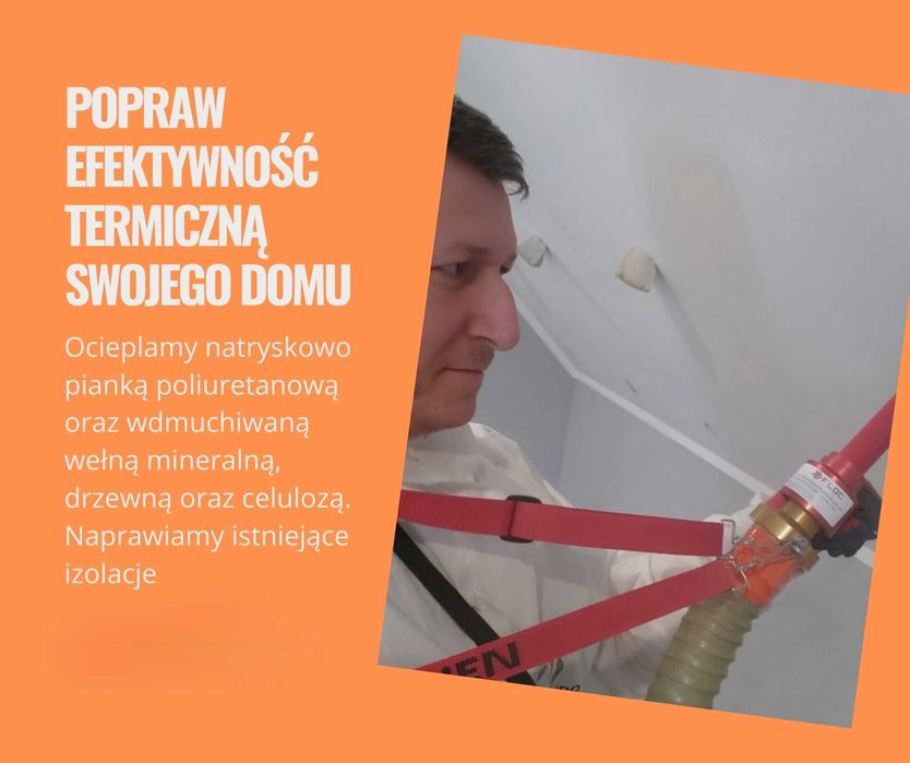 Ocieplenia wełną, celulozą, naprawa izolacji poddasza