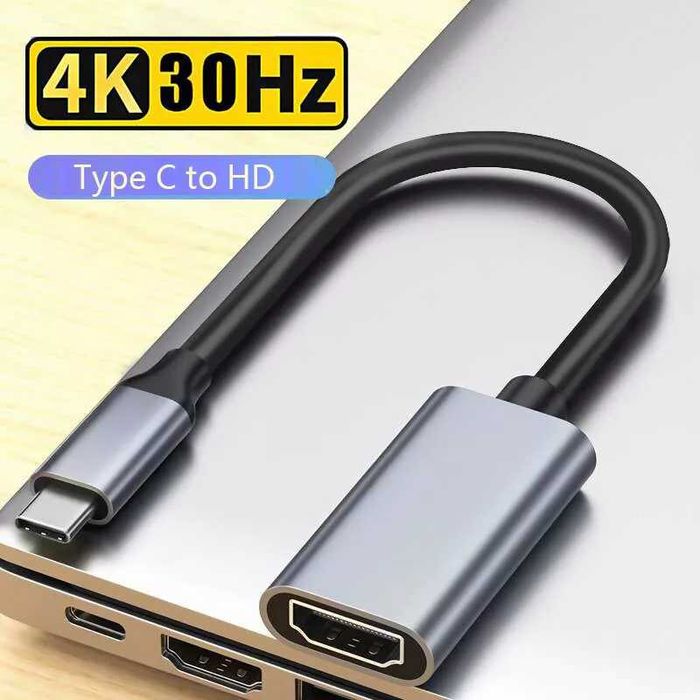 Type C to Hdmi-Compatible USB C to HDMI Converter HD 4K USB 3.1 HDTV
