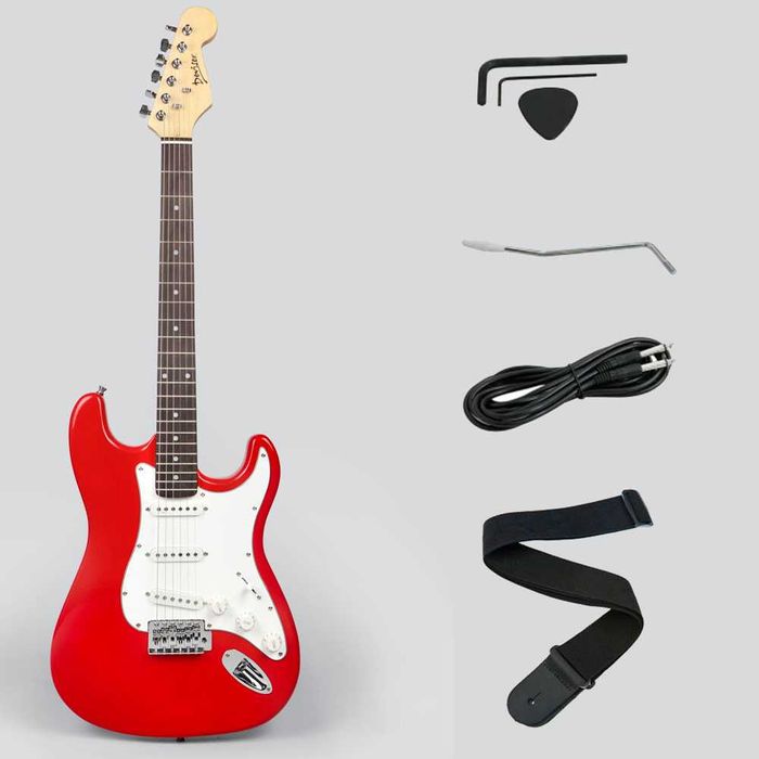 Электрогитара Deviser L-G1 ST BK (кабель, ремень, медиатор, тремоло)