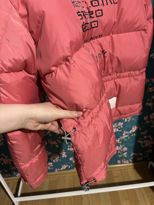 Куртка пуховик рожева натуральний пух