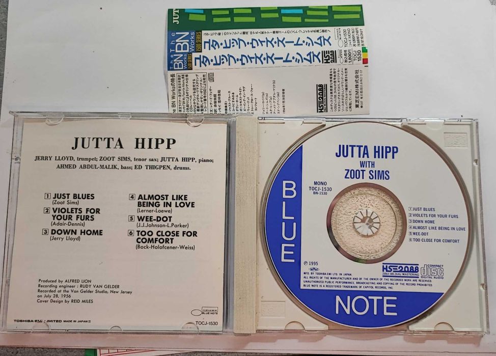 Jutta Hipp with Zoot Sims CD Wydanie Japońskie 1995 + OBI