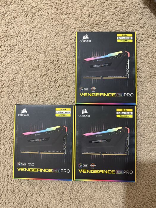 【32GB】Corsair Vengance RGB DDR4-3600MHz CORSAIR VENGEANCE RGB PRO DDR4 RAM 32GB (2x16GB) 3600MHz