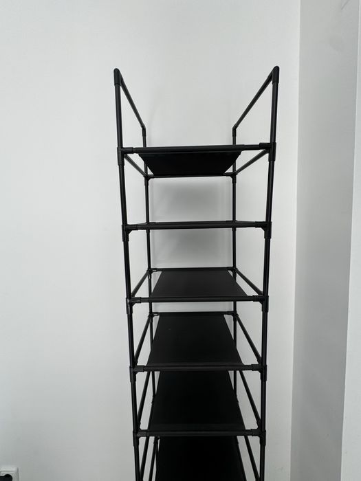 Sapateira Vertical Alta 10 Níveis Preta – Organizador
