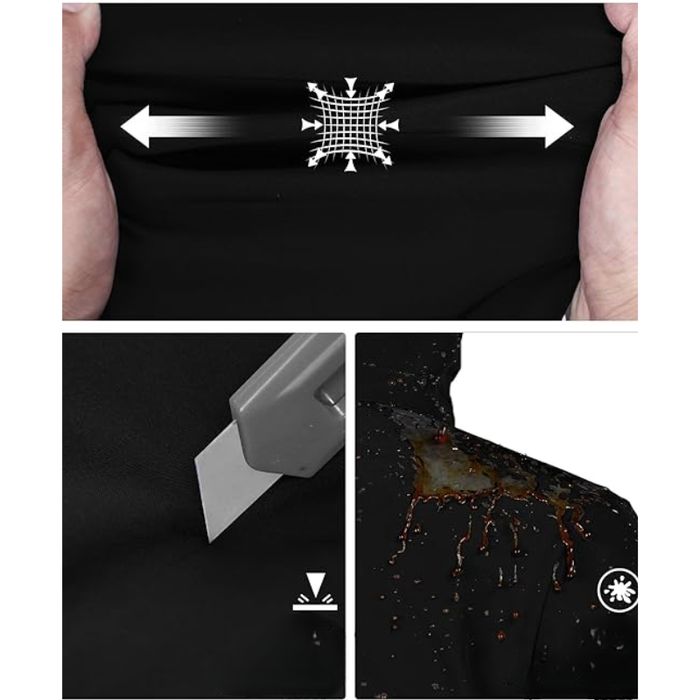 Męska Kurtka Softshell Wodoodporna 8000 mm z Kapturem Czarna S Lekka