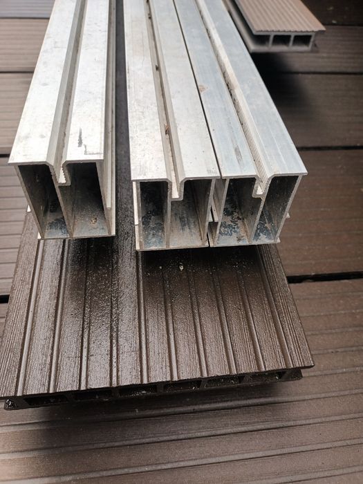 Legary alumiowe 3 sztuki 50x39 długość 4m,4m, 2.8m przeznaczenie konstrukcja tarasu