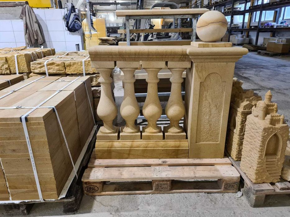 72. Tralka z piaskowca B01 | 68×18×18 cm | Balustrada kamienna |