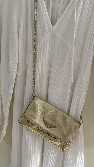 Mala tiracolo dourada