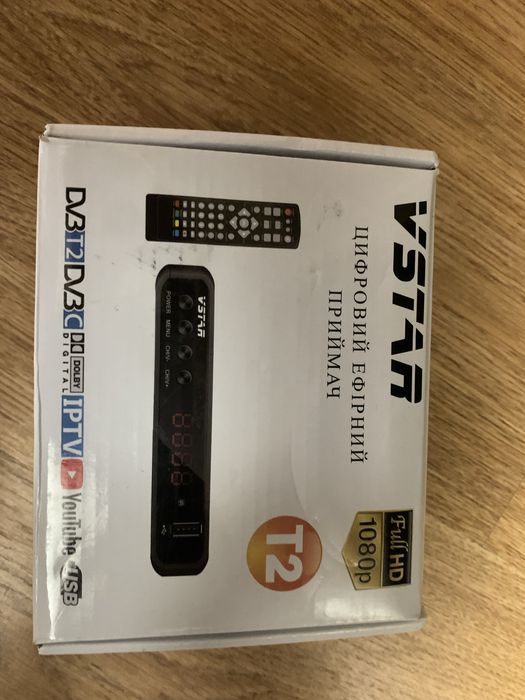 Цифровий ефірний приймач ресивер Тюнер T2 VSTAR з підтримкою інтернета
