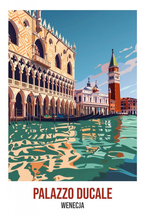 Plakat 68x101cm Palazzo Ducale