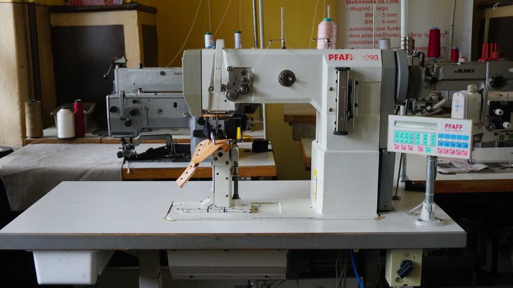 Pfaff 1293 Słupowa Rolka Automat  Silnik 230V