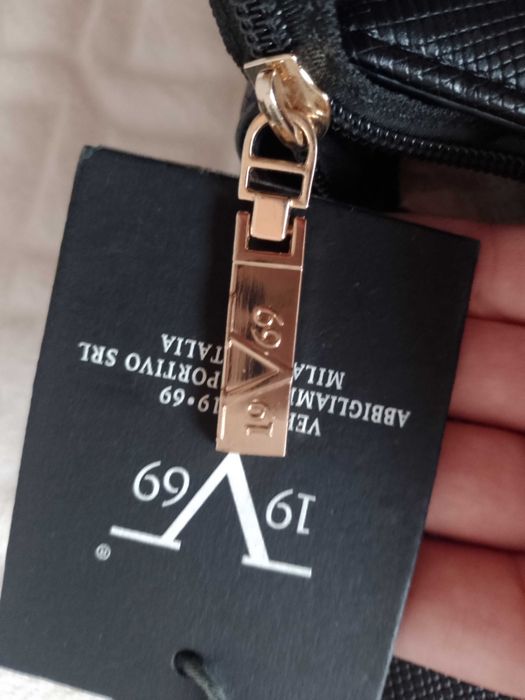 VERSACE/ Bogato zdobiona torebka biznesowa, torba do ręki